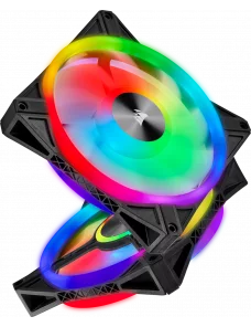 Ventilateur Corsair iCUE QL140 RGB Dual Pack 14cm  VENCOQL140RGB-X2 - 1