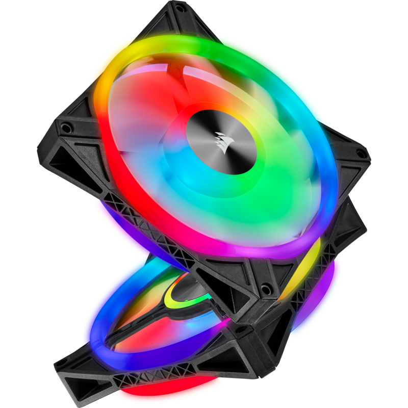 Ventilateur Corsair iCUE QL140 RGB Dual Pack 14cm Ventilateur Corsair iCUE QL140 RGB Dual Pack 14cm