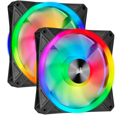 Ventilateur Corsair iCUE QL140 RGB Dual Pack 14cm  VENCOQL140RGB-X2 - 2