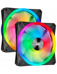 Ventilateur Corsair iCUE QL140 RGB Dual Pack 14cm  VENCOQL140RGB-X2 - 2