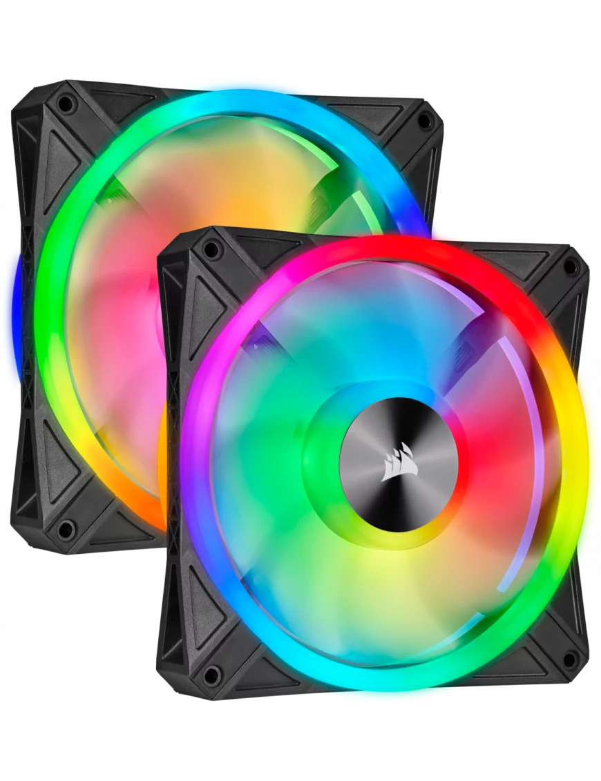 Ventilateur Corsair iCUE QL140 RGB Dual Pack 14cm VENCOQL140RGB-X2 - 2