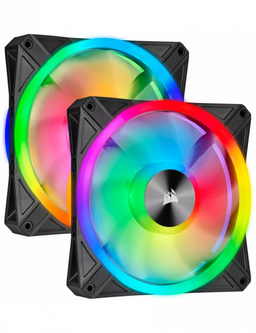 Ventilateur Corsair iCUE QL140 RGB Dual Pack 14cm  VENCOQL140RGB-X2 - 2