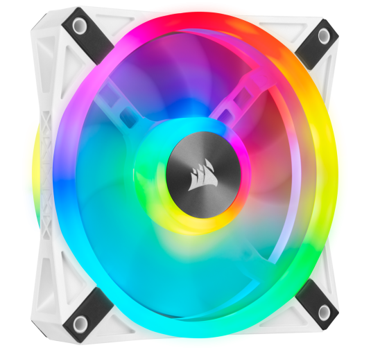 Ventilateur Corsair iCUE QL120 RGB Blanc 12cm VENCOQL120RGB-W - 2 Ventilateur Corsair iCUE QL120 RGB Blanc 12cm VENCOQL120RGB-W - 2