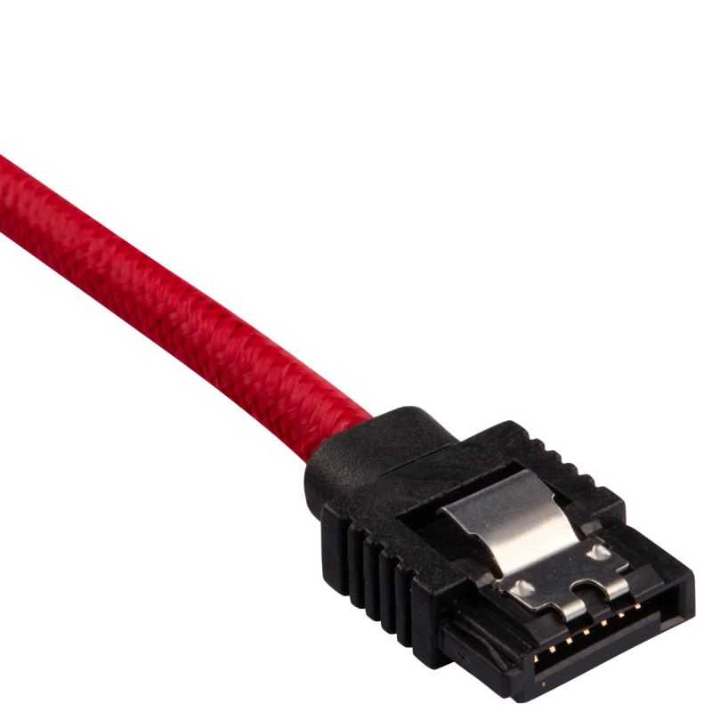 2x Câbles Corsair gainé Premium SATA 6Gbps 60 cm Rouge