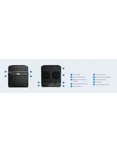 Boitier Serveur NAS Synology DS420j 4 x SATA 3.5/2.5 NASSYDS420J - 7
