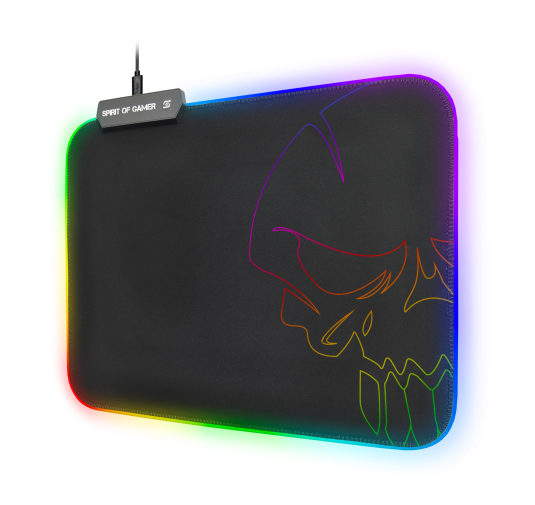 Tapis Spirit Of Gamer Skull RGB Gaming Mouse Pad 300x230x3mm TASOG-PADMRGB - 1 Tapis Spirit Of Gamer Skull RGB Gaming Mouse Pad 300x230x3mm TASOG-PADMRGB - 1