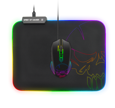 Tapis Spirit Of Gamer Skull RGB Gaming Mouse Pad 300x230x3mm TASOG-PADMRGB - 4