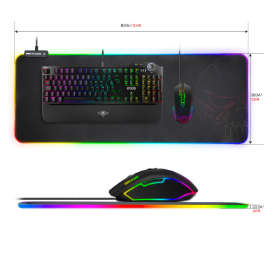 Tapis Spirit Of Gamer Skull RGB Gaming Mouse Pad XXL 800x30x3mm TASOG-PADXXRGB - 4