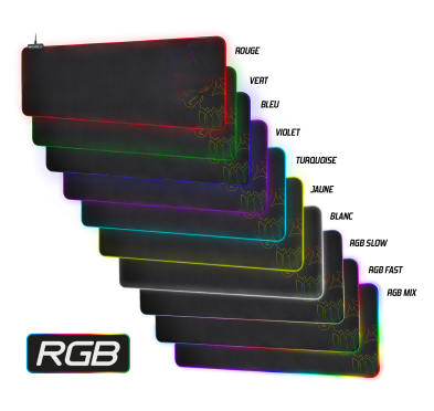Tapis Spirit Of Gamer Skull RGB Gaming Mouse Pad XXL 800x30x3mm TASOG-PADXXRGB - 5