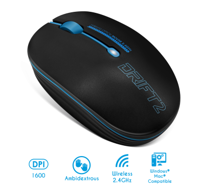 Souris Advance Drift 2 Blue 1600dpi Sans Fil Advance - 6