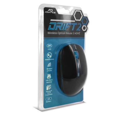 Souris Advance Drift 2 Blue 1600dpi Sans Fil Advance - 7