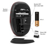 Souris Advance Drift 2 Red 1600dpi Sans Fil Souris Advance Drift 2 Red 1600dpi Sans Fil