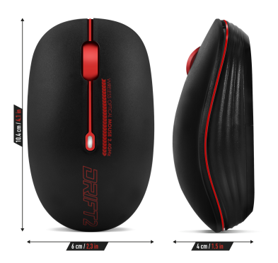 Souris Advance Drift 2 Red 1600dpi Sans Fil Advance - 5