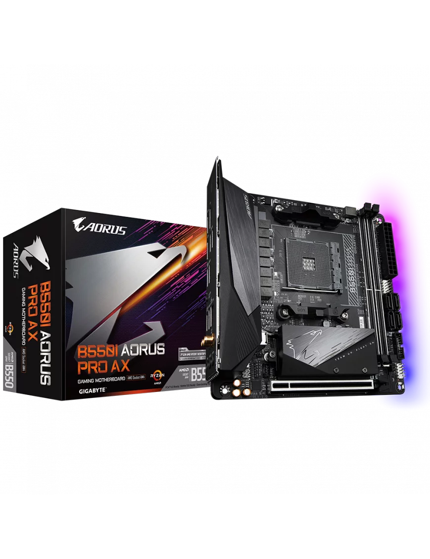 Carte Mère Gigabyte B550I AORUS PRO AX ITX AM4 DDR4 USB3.2 M.2