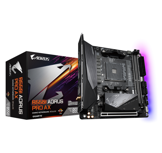 Carte Mère Gigabyte B550I AORUS PRO AX ITX AM4 DDR4 USB3.2 M.2 Gigabyte - 1