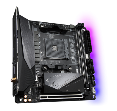 Carte Mère Gigabyte B550I AORUS PRO AX ITX AM4 DDR4 USB3.2 M.2 Gigabyte - 3