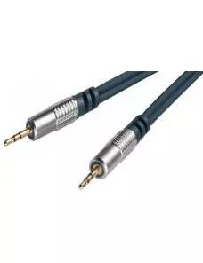 Cable Audio Jack 3.5mm Male/Male 5m Qualité Pro CAJACKM/M05M-HQ - 1