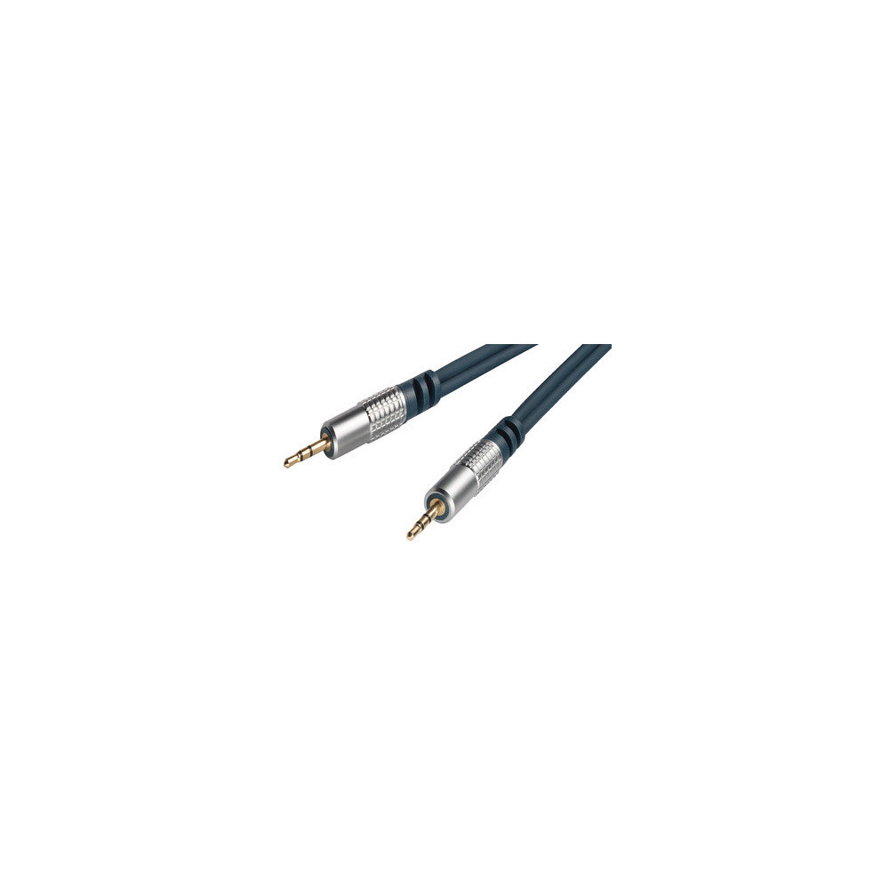 Cable Audio Jack 3.5mm Male/Male 5m Qualité Pro CAJACKM/M05M-HQ - 1