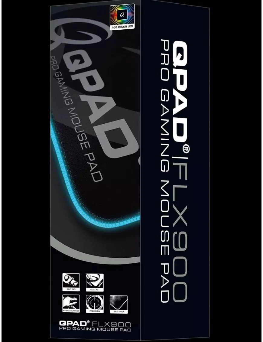 Tapis Qpad FLX900 RGB 900x420mm 3mm