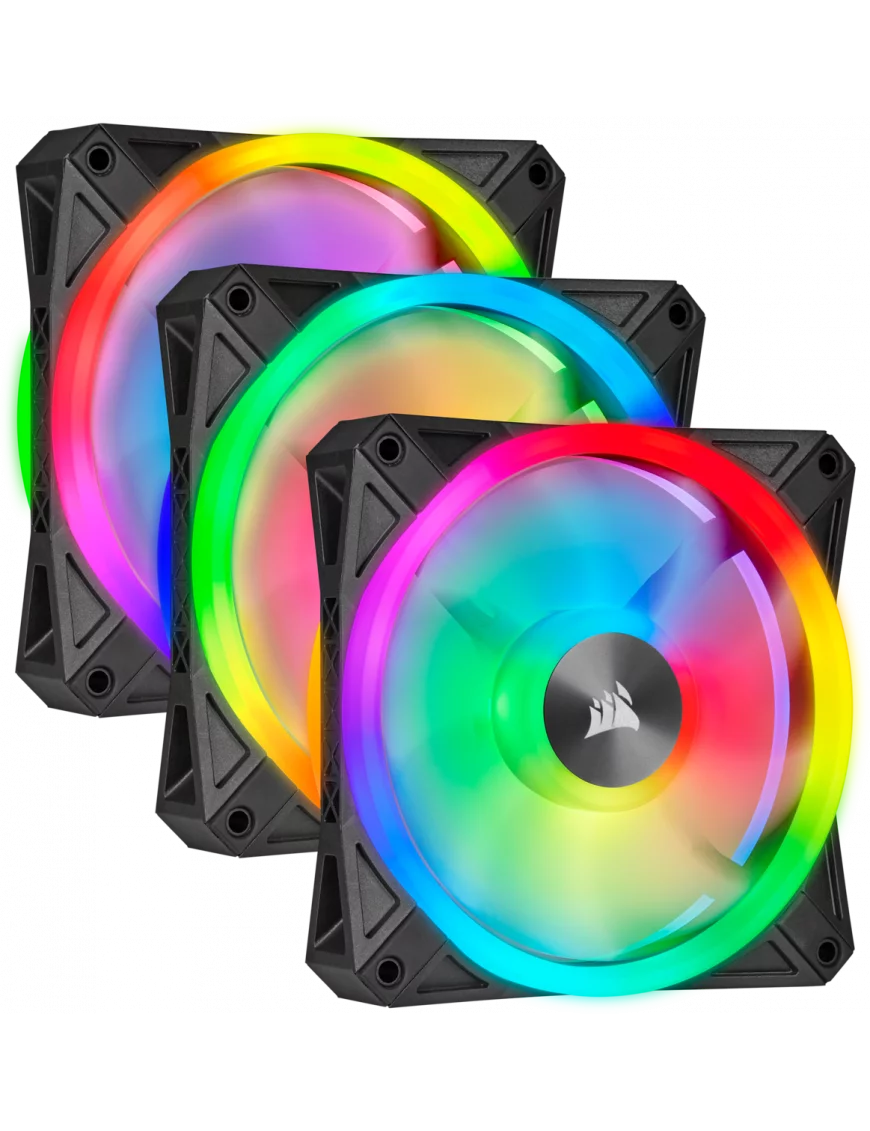 Ventilateur Corsair iCUE QL120 RGB Triple Pack 12cm VENCOSL120RGB-X3 - 1