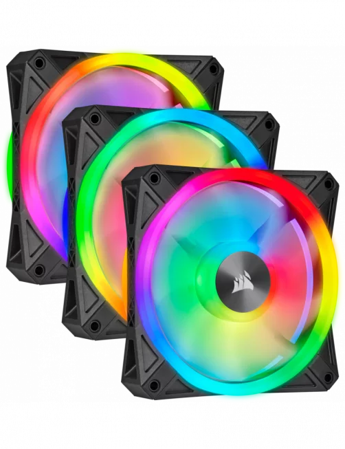 Ventilateur Corsair iCUE QL120 RGB Triple Pack 12cm VENCOSL120RGB-X3 - 1 Ventilateur Corsair iCUE QL120 RGB Triple Pack 12cm VENCOSL120RGB-X3 - 1