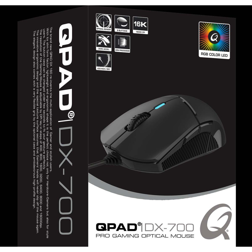 Souris Qpad DX-700 Pro Gaming RGB Souris Qpad DX-700 Pro Gaming RGB