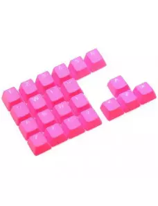 Keycaps DoubleShot TaiHao Neon Pink 22 Touches Grip Gomme CLTHFR022C03PK101 - 4