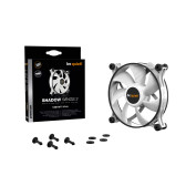 Ventilateur Be Quiet Shadow Wings 2 PWM Blanc 120 mm Ventilateur Be Quiet Shadow Wings 2 PWM Blanc 120 mm
