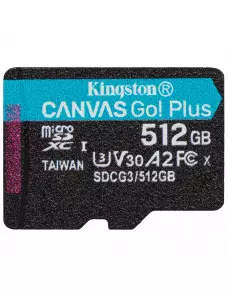 Mémoire Micro SDXC 512Go Kingston Canvas Go Plus A2/V30/UHS-I U3 Kingston - 3