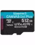 Mémoire Micro SDXC 512Go Kingston Canvas Go Plus A2/V30/UHS-I U3 Kingston - 3