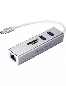 HUB MSI Prestige USB Type-C 3.1 Lecteur de Carte RJ45 HUBMSS530400190V33 - 1