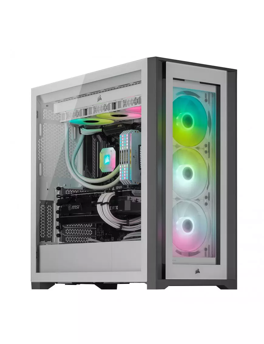 Boitier Corsair iCUE 5000X RGB Tempered Blanc Corsair - 2