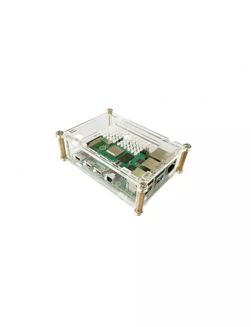 Boitier Raspberry Pi 4 B transparent RP-CASEP4+01 - 1