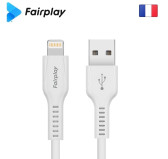 Cable USB vers Lightning 2A Fairplay 1M Blanc LIRIO S2 Cable USB vers Lightning 2A Fairplay 1M Blanc LIRIO S2