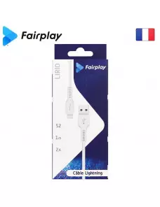 Cable USB vers Lightning 2A Fairplay 1M Blanc LIRIO S2 CAUSBFP-LIRLGB - 2