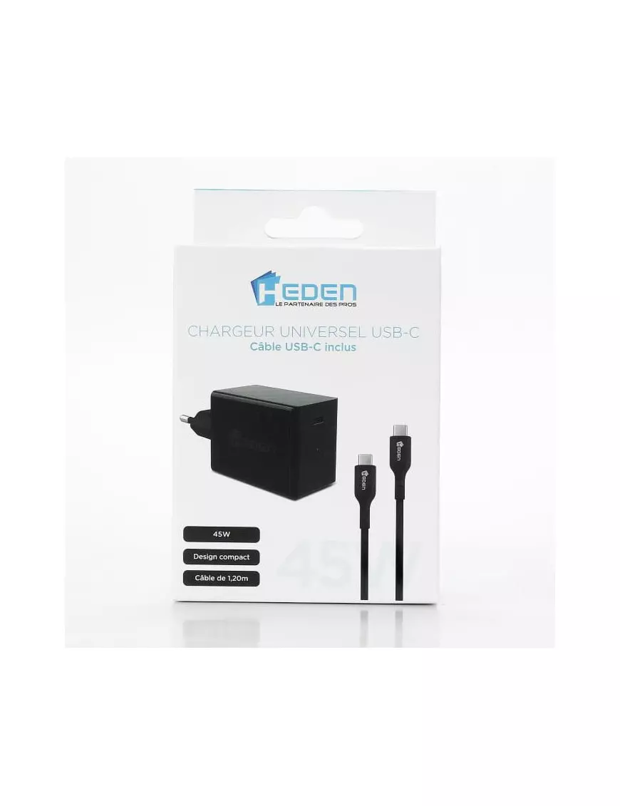 Alimentation Heden 45W USB Type C- USB 3.1 PD 3.0 Heden - 1