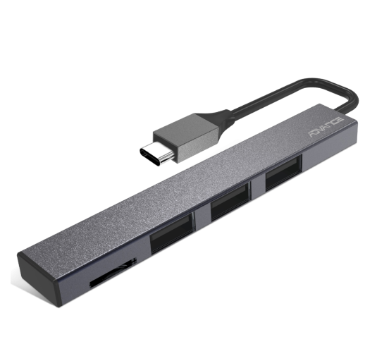 HUB Advance HUB-C3U2C Type-C 3 Ports USB 2.0 + MicroSD HUBADHUB-C3U2C - 2