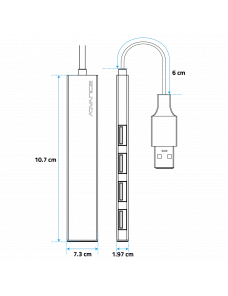HUB Advance HUB-405AL 4 Ports USB 3.0 HUBADHUB-405AL - 1