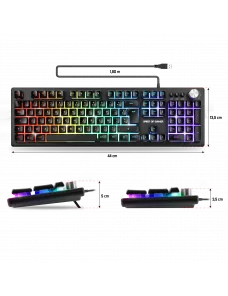 Clavier Spirit of Gamer Semi-Mécanique PRO K7 RGB CLSOGCLA-PK7 - 3