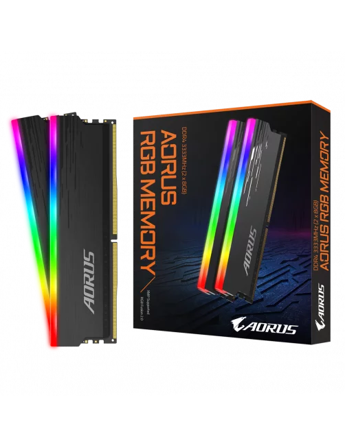 DDR4 Gigabyte AORUS Kit 16Go 2x8Go 3333Mhz CL18 1.35V LED RGB AORUS - 2