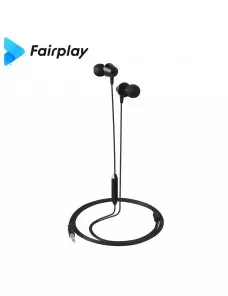 Ecouteurs avec micro Fairplay AURORA Noir Jack 3.5mm 1.2m MICFP-AURB-01 - 1