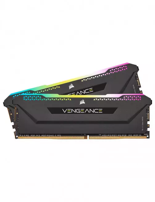 DDR4 Corsair Vengeance RGB PRO SL Kit 16Go 2x8Go 3200Mhz CL16 Noir Corsair - 2