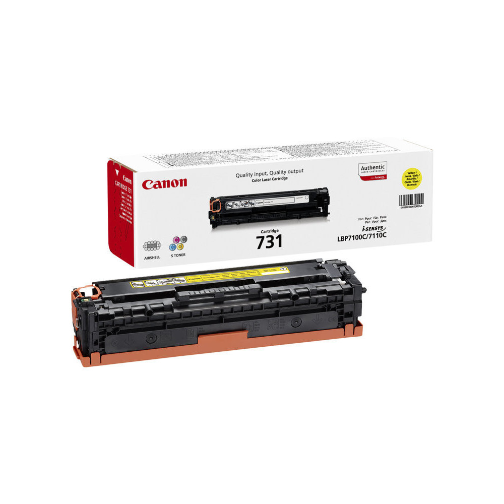 Toner Canon 731 Yellow 1500 pages 6680/8230/8280/7100/7110 TONERCA731Y - 1
