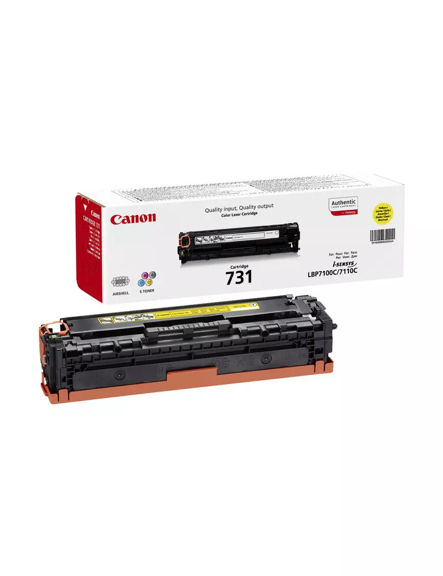 Toner Canon 731 Yellow 1500 pages 6680/8230/8280/7100/7110 TONERCA731Y - 1