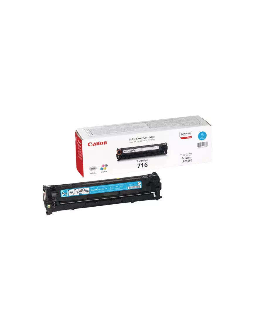 Toner Canon 716 Cyan 1500 pages 5050/8030/8040/8050/8080 TONERCA716CY - 1