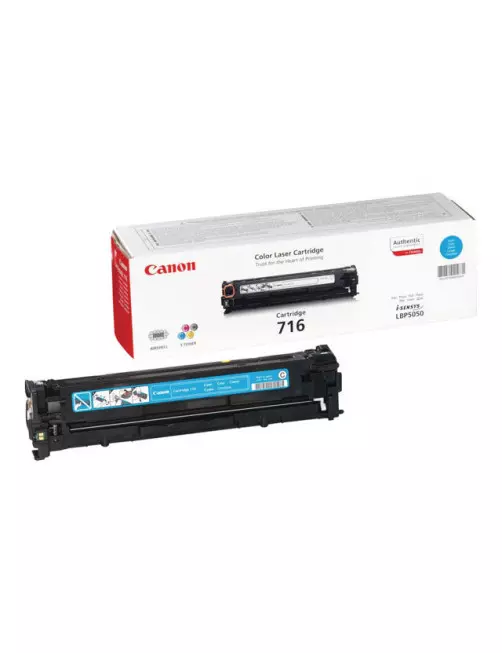 Toner Canon 716 Cyan 1500 pages 5050/8030/8040/8050/8080 TONERCA716CY - 1