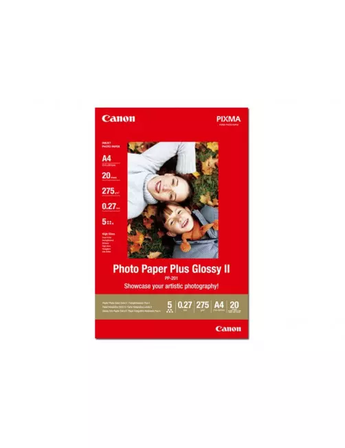 20 x Canon Photo Paper Plus Glossy II PP-201 A4 210x297mm 275g/m2 RAMCAPP201-A4 - 1