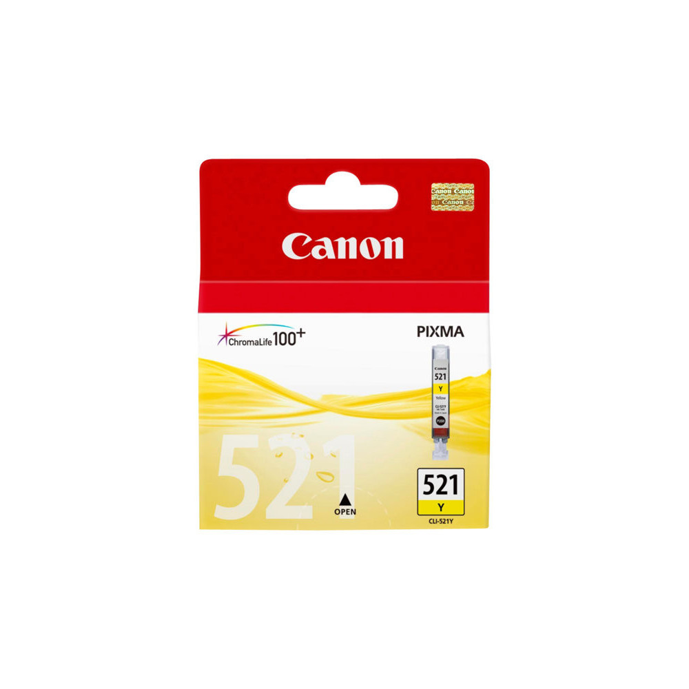 Cartouche Canon CLI 521 Jaune Cartouche Canon CLI 521 Jaune