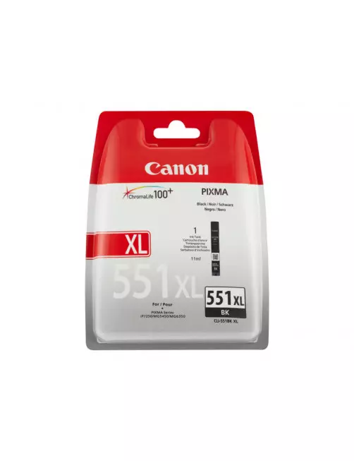 Cartouche Canon CLI 551 XL BK Noir CARTCLI551XL-BK - 1