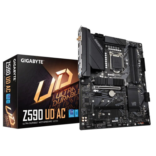 Carte Mère Gigabyte Z590 UD AC ATX LGA1200 DDR4 USB3.2 Wifi AC Gigabyte - 1 Carte Mère Gigabyte Z590 UD AC ATX LGA1200 DDR4 USB3.2 Wifi AC Gigabyte - 1